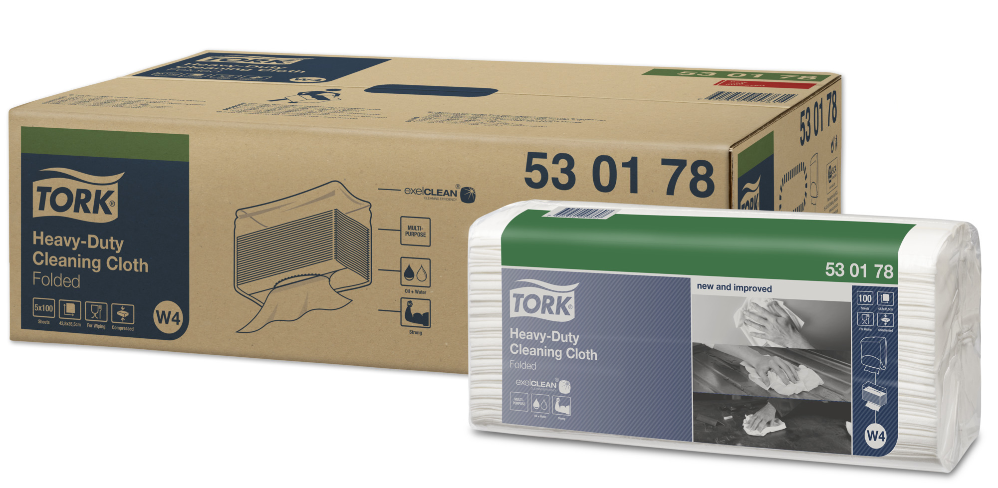 TORK 530 TOP PACK 100 WHITE 530178